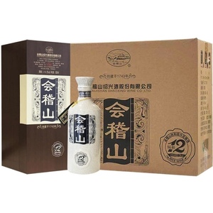 会稽山绍兴黄酒礼盒 十二年陈花雕加饭酒 500ML*6整箱装原箱发货