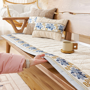 新中式红木沙发垫子四季通用家具实木高档简约椅子座垫防滑可定制