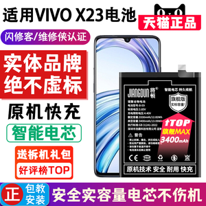 将顿品牌适用于vivo x23电池大容量 B-E9步步高x23幻彩版换手机魔改电板V1809A扩容高容量增强版将顿原装原厂