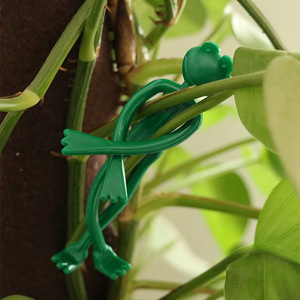 园艺辅助卡通扎带青蛙蜥蜴树枝整理绑带植被装饰
