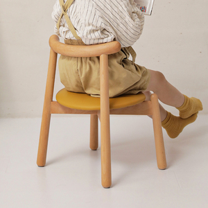 异果酱实木儿童椅学习椅幼儿园儿童小椅子蒙氏宝宝小凳子木质座椅