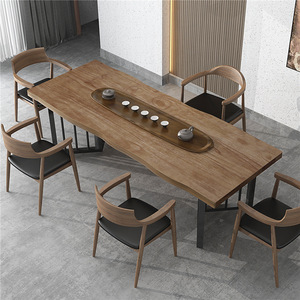 荼机茶吧卓槕棹子古典中式茶桌家用客厅实木茶桌椅组合办公室会客