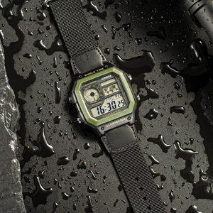 卡西欧casio手表小方块AE-1200WHB户外日韩运动防水男士电子手表
