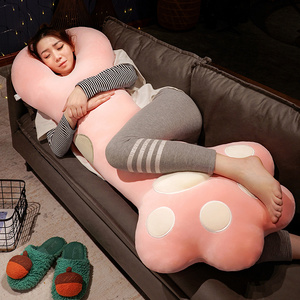 女生睡觉抱枕夹腿神器抱着枕头网红款长条巨型玩偶成人可爱大猫爪