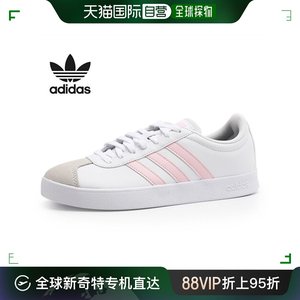 韩国直邮[Adidas] VL COAT 基本款 轻便鞋 白色 粉红色 (ID3709)