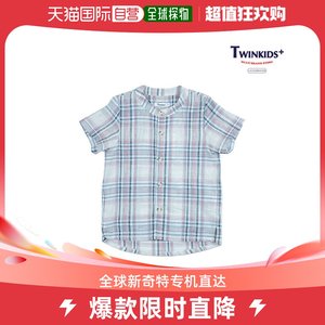 韩国直邮Twinkids T恤 亨利领开襟衬衫(T8MT1Y02_BL) (T8MT1Y02_B