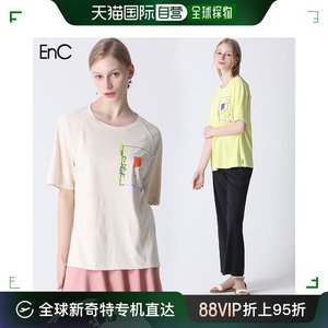 韩国直邮EnC T恤 [EnC] 艺术风格 图案细节 短袖 T恤