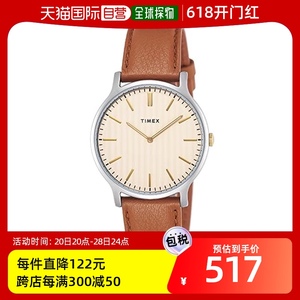 【日本直邮】Timex天美时 手表 男士棕色美国指针手表40MM TW2V28