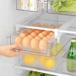冰箱收纳盒大容量水果蔬菜保鲜盒抽屉式鸡蛋架托冰箱专用整理盒子