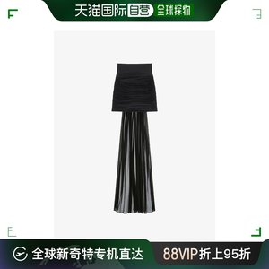 欧洲直邮GIVENCHY/纪梵希真丝裾绉纱垂坠半身裙