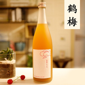 鹤梅完熟果肉梅子酒720ml日本原装进口梅子柚子酒甜爽低度桃子酒