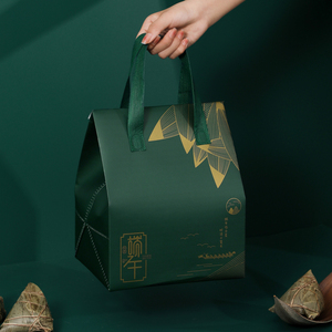 新款端午节粽子礼盒包装盒空盒保温袋铝箔创意手提高档礼品盒定制