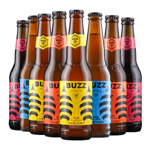 蜂狂buzz啤酒 蜂狂桂花小麦橙香小麦 国产精酿啤酒6瓶组合