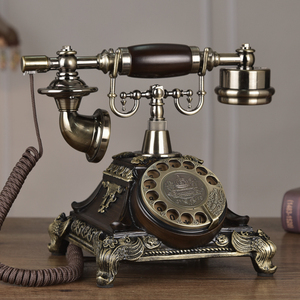 蒂雅菲转盘仿古欧式老式电话机复古家用时尚创意有线电话机座机