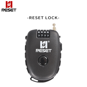RESET可伸缩固定头盔锁行李架箱包婴儿车钢丝密码锁锐赛特RST-018