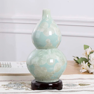 景德镇陶瓷花瓶结晶釉现代中式居家桌面摆件装饰官方旗舰店工艺品