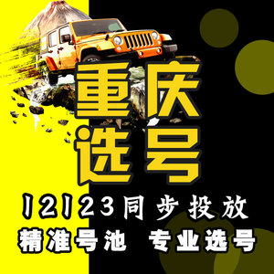 重庆车牌选号新能源车新车12123自编选号查询被占用车牌号码预选