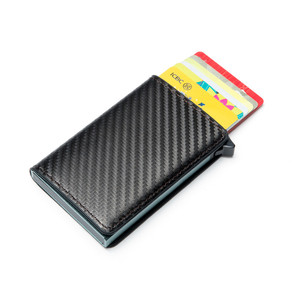 时尚彩色铝盒炭纤维防盗信用卡包商务礼品潮流卡夹高档名片盒