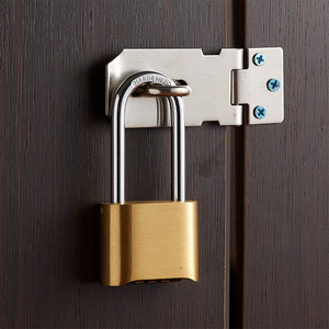 密码锁挂锁黄铜大加长锁钩宿舍户外院门设备锁具四位密码锁门锁
