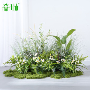 仿真花造景假花绿植装饰室内软装摆设橱窗景观芦苇草植物高级花艺