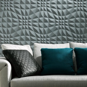 欧莱尔壁纸 比利时原装进口 新古典 简约抽象几何图案立体花墙布