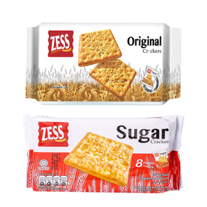 马来西亚进口杰思牌ZESS甜梳原味梳打饼干184克/192g*2-5袋零食