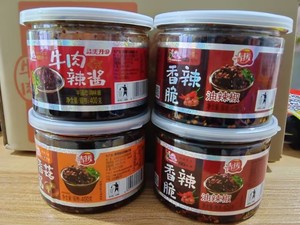 青援大罐牛肉酱牛肉香菇酱香辣脆辣椒酱油辣椒400克大罐