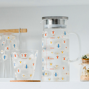 西比尔 北欧冷水壶玻璃水壶家用茶壶耐高温凉白开水杯套装凉水壶