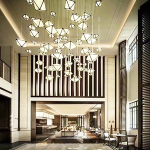酒店大堂艺术吊灯玄关过道走廊前台宴会厅创意个性造型灯创意异形