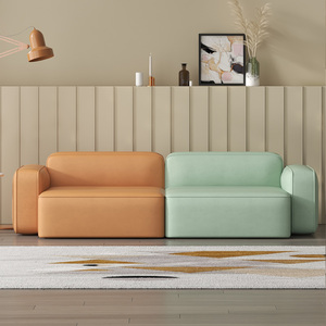 轻奢科技布沙发小户型现代简约客厅组合日式北欧直排双人三人整装