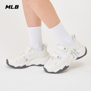 MLB官方男女情侣大LOGO舒适运动凉鞋厚底增高休闲24夏季新款SDBCL