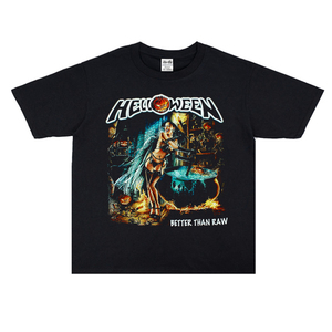 德国重金属乐团摇滚Helloween万圣节之夜乐队个性印花T恤短袖宽松