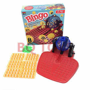 儿童益智数字游戏 90粒球48张卡片宾果摇奖机 多人聚会 Bingo toy