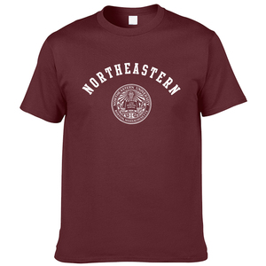 美国东北大学T恤 NEU短袖 Northeastern University纪念T恤校服￥