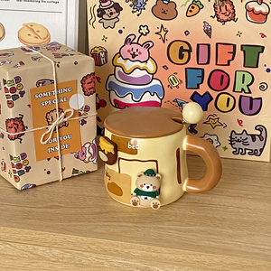 创意小熊马克杯男生生日礼物女生实用送朋友陶瓷杯子伴手礼礼盒