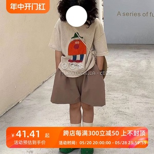 儿童白色t恤2024夏装新款女童洋气可爱短袖上衣宝宝网红打底衫薄3