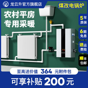 电壁挂炉农村家用220v变频电锅炉接暖气片地暖全自动智能电采暖炉