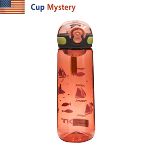 美国cupmystery进口TRITAN露营弹跳盖安全锁户外运动随身儿童水杯