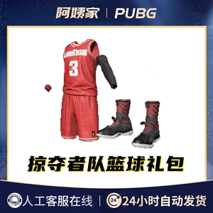 PUBG绝地求生掠夺者队篮球礼包篮球队服篮球鞋吃鸡皮肤端游兑换码