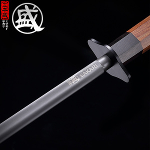 日本三本盛超细纹磨刀棒刀棍屠宰专用神器屠夫专业商用磨刀器石