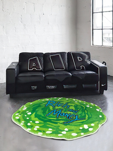 轻奢ins圆形地毯家用卧室加厚床边毯子地垫电脑椅儿童房脚垫