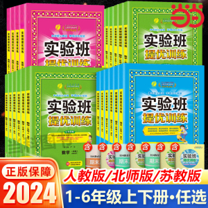 2024春实验班提优训练小学一二三四五六年级下册上册同步练习册语文数学英语人教苏教北师大版教材专项强化训练习题作业本当当网