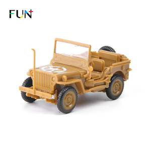 乐加 二战威利斯吉普车1:48免胶拼装4D模型 军事益智玩具活动礼品