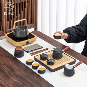 茶具套装家用高档简约创意现代轻奢办公功夫茶壶烧水壶电陶炉茶盘