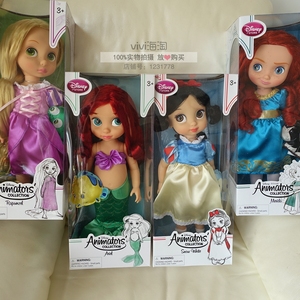 美国官网Disney迪士尼沙龙娃娃白雪公主美人鱼长发儿童礼物玩具