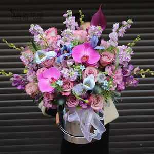 母亲节上海同城鲜花速递武汉芍药郁金香玫瑰混搭抱抱桶生日送女友