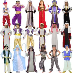 儿童节COS男女中东迪拜阿拉丁公主装扮 卡塔尔阿拉伯国王子衣服饰