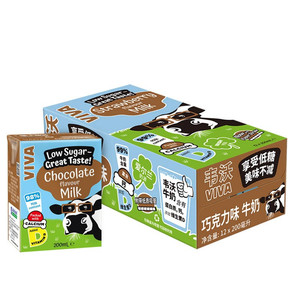 【爱尔兰进口】韦沃 低糖牛奶 巧克力味 200ml*12盒
