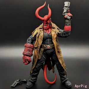 7寸地狱男爵手办模型Hellboy恶灵骑士可动人偶手办玩具摆件千值练