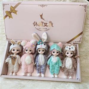 17厘米星兔贝儿芭比娃娃套装换装礼盒过家女孩生日礼物玩具